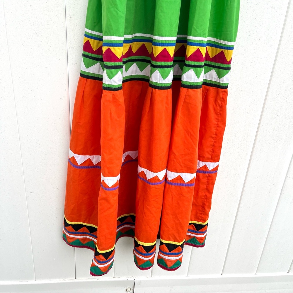 Vintage Micosukee Seminole Maxi Dress - Picture 3 of 14